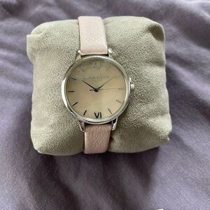 Olivia Burton Midi Blush leather watch